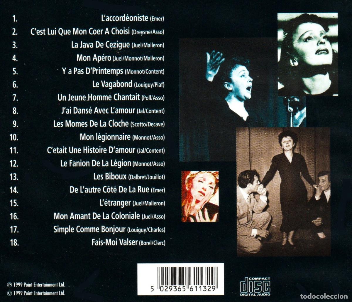 CDs de m&uacute;sica: �R7833 - EDITH PIAF. EDITH PIAF. CD. - Foto 2