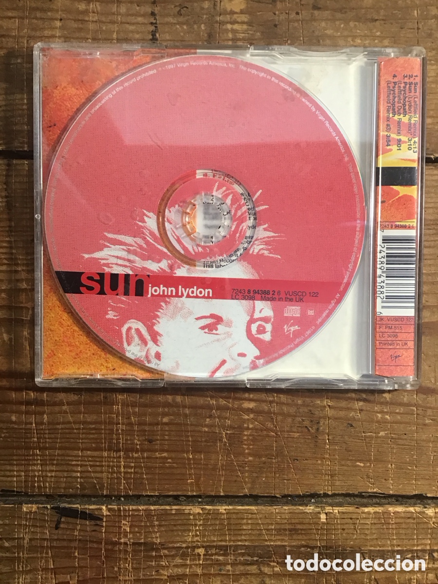 CDs de m&uacute;sica: JOHN LYDON SUN CD EP IMPORTACI&Oacute;N - Foto 2