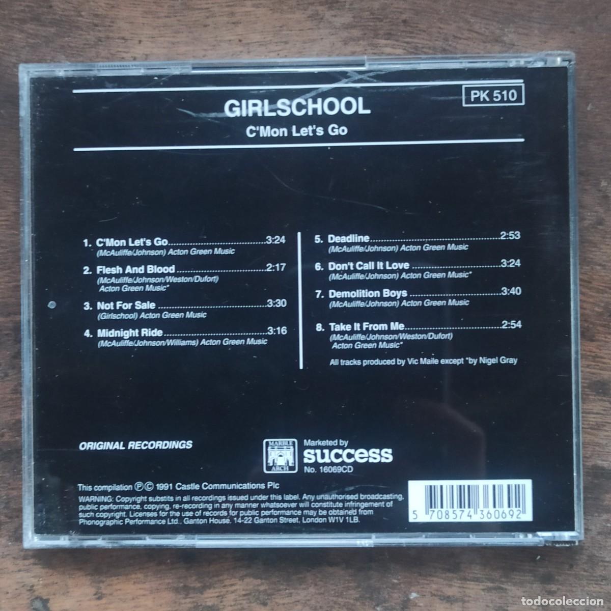 CDs de m&uacute;sica: CD Girlschool &ndash; CMon Lets Go - Foto 2