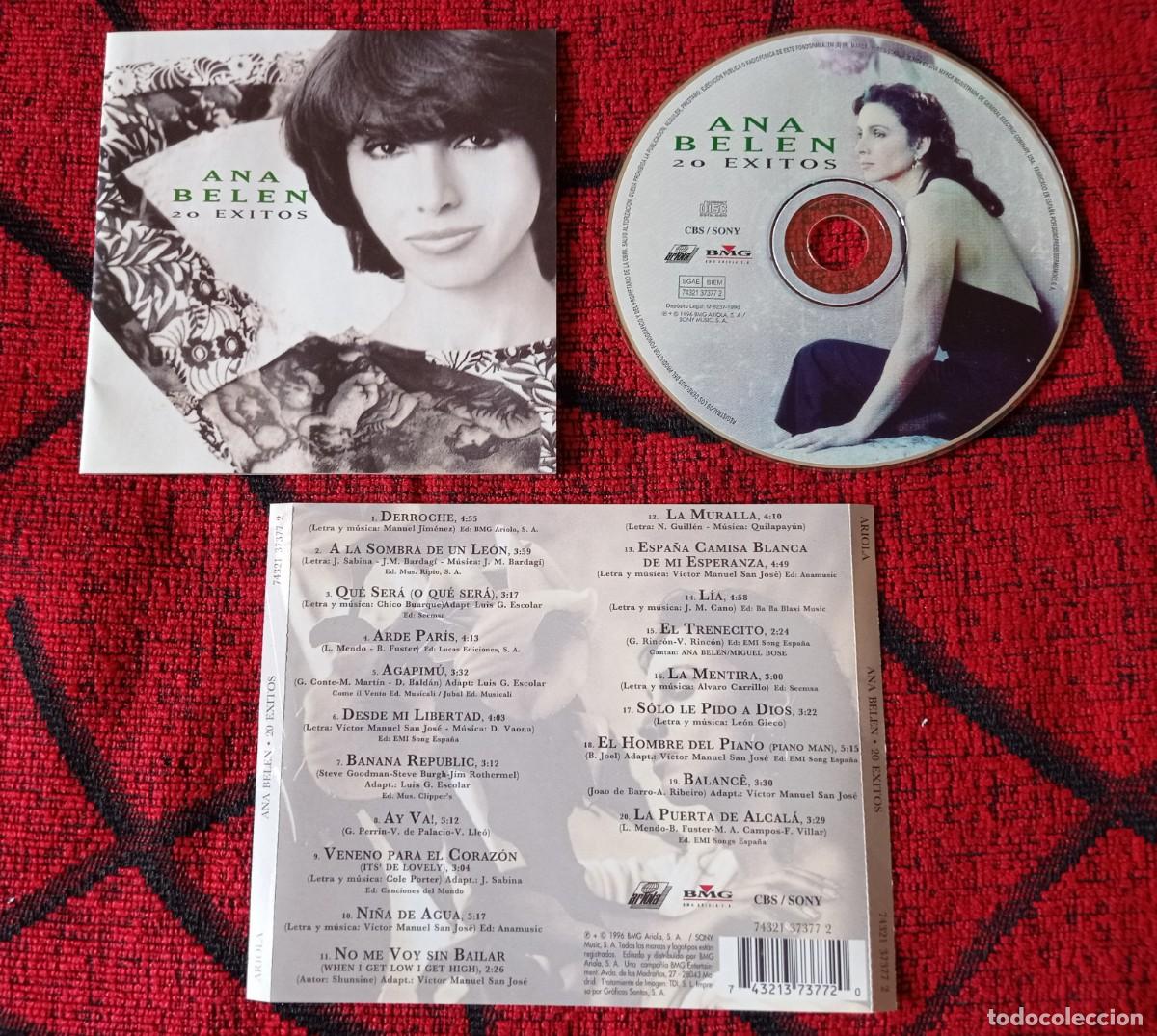 CDs de m&uacute;sica: ANA BELEN ** 20 Exitos ** CD ORIGINAL 1996 - Foto 1