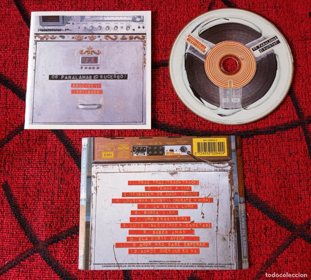 CDs de m&uacute;sica: OS PARALAMAS DO SUCESSO ** Arquivo II (1991-2000) ** CD ORIGINAL BRASIL
