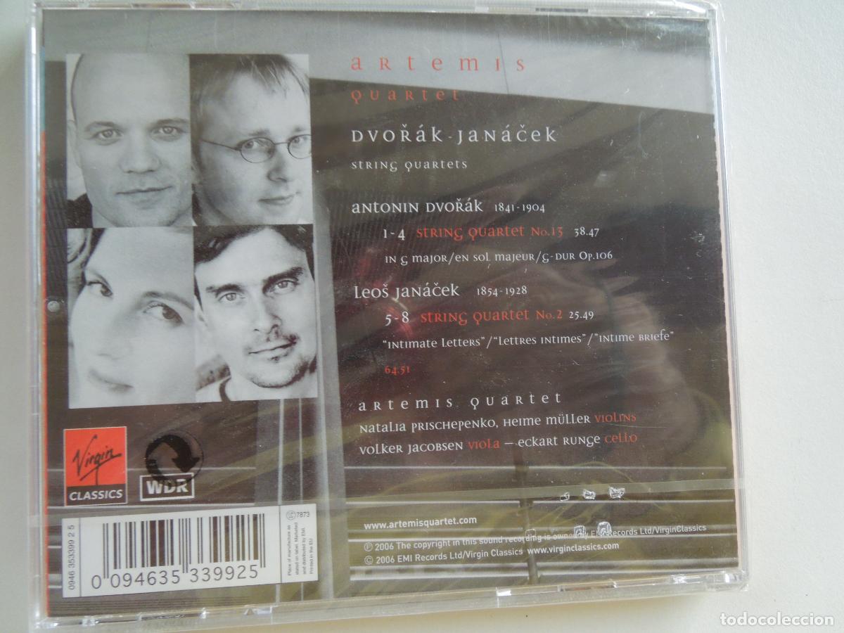 CDs de m&uacute;sica: ARTEMIS QUARTET - DVORAK - JANACEK - CD PRECINTADO - Foto 2