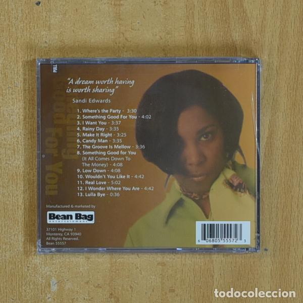 CDs de m&uacute;sica: SANDI EDWARDS - SOMETHING GOOD FOR YOU - CD - Foto 2