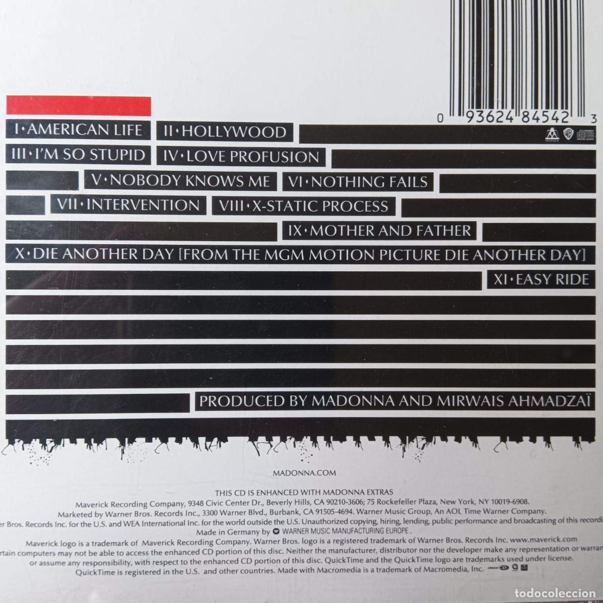 CDs de m&uacute;sica: MADONNA, AMERICAN LIFE - CD - Foto 2