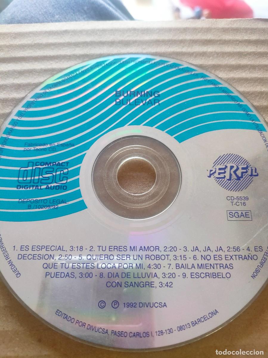 CDs de m&uacute;sica: Burning. Bulevar. S&oacute;lo cd - Foto 1