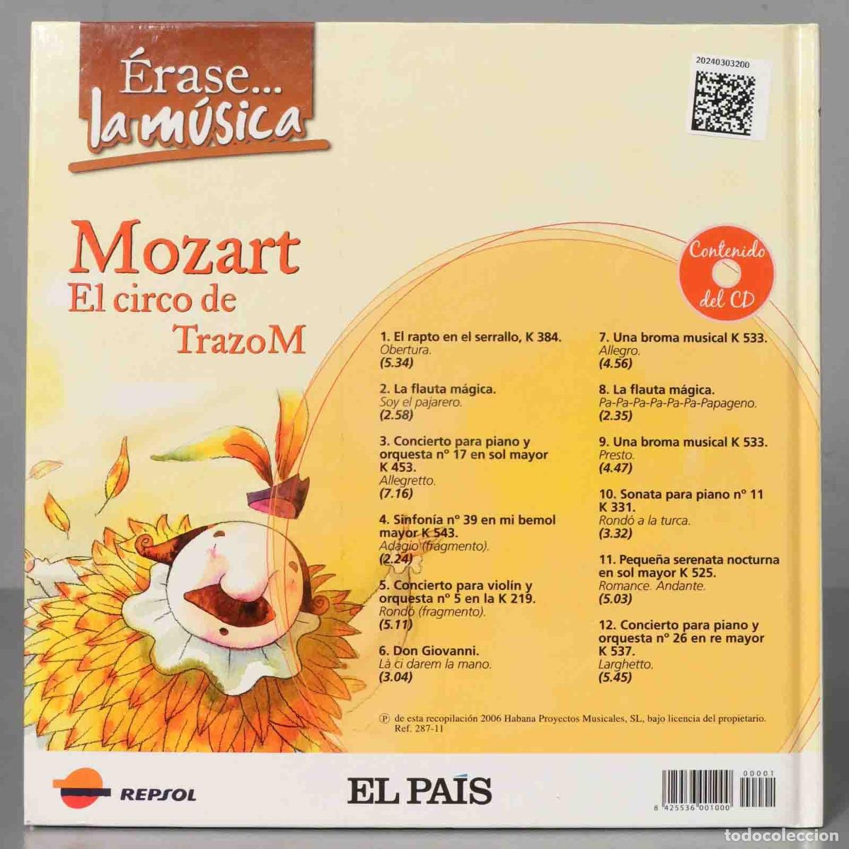 CDs de m&uacute;sica: CD. ERASE LA MUSICA... MOZART - Foto 2