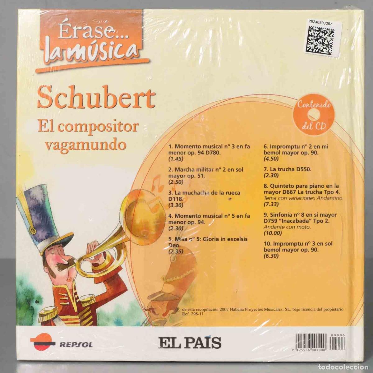 CDs de m&uacute;sica: CD. ERASE LA MUSICA... SCHUBERT - Foto 2