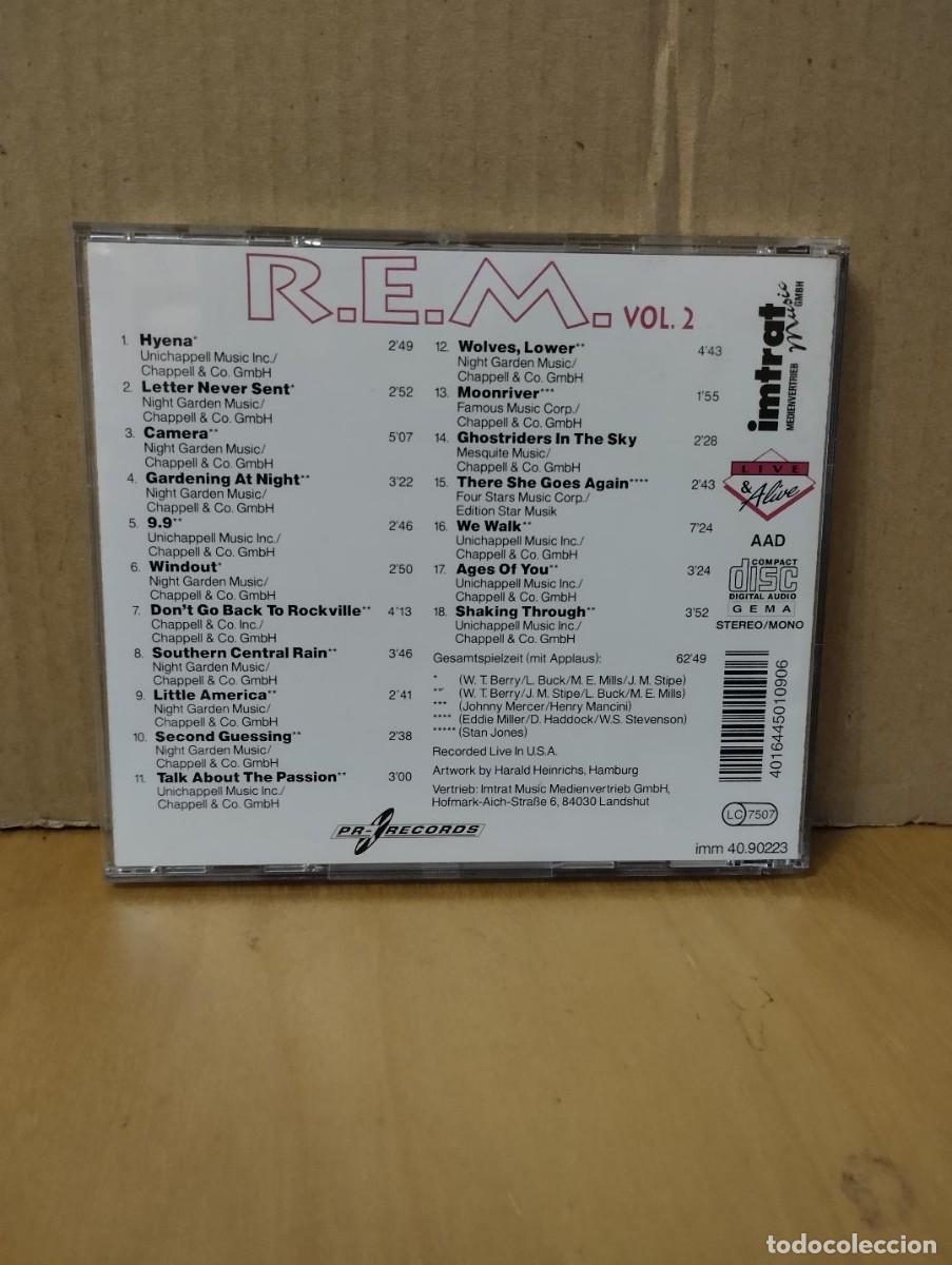 CDs de m&uacute;sica: R.E.M. --- LIVE & ALIVE VOL.2 - Foto 2