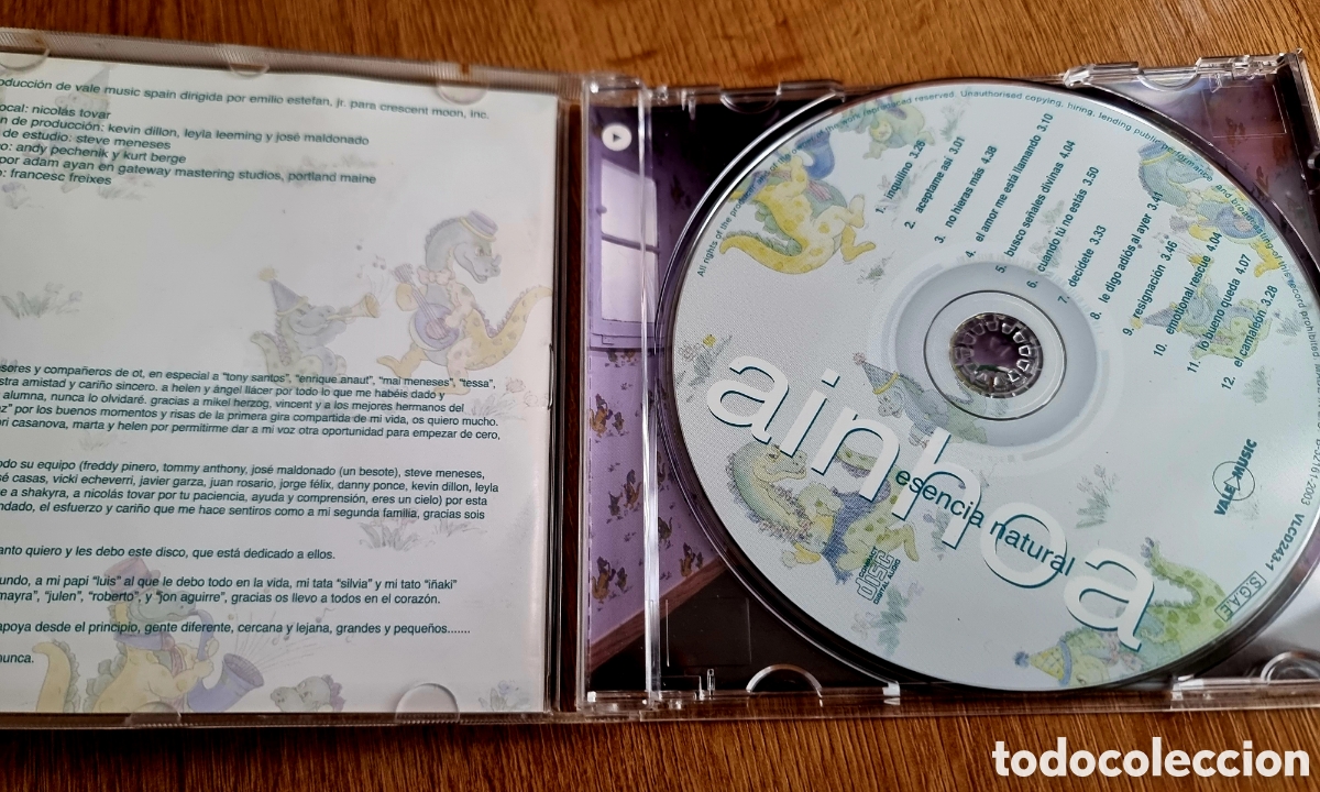 CDs de m&uacute;sica: AINHOA - ESENCIA NATURAL - CD 2003 - Foto 5