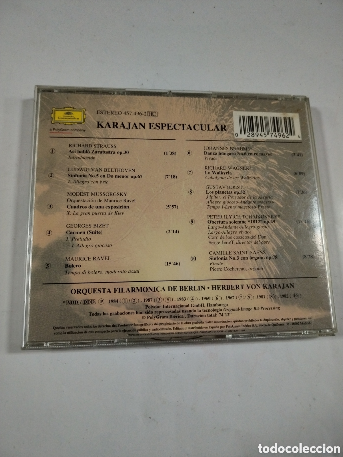 CDs de m&uacute;sica: KARAJAN - ESPECTACULAR. CD - Foto 2