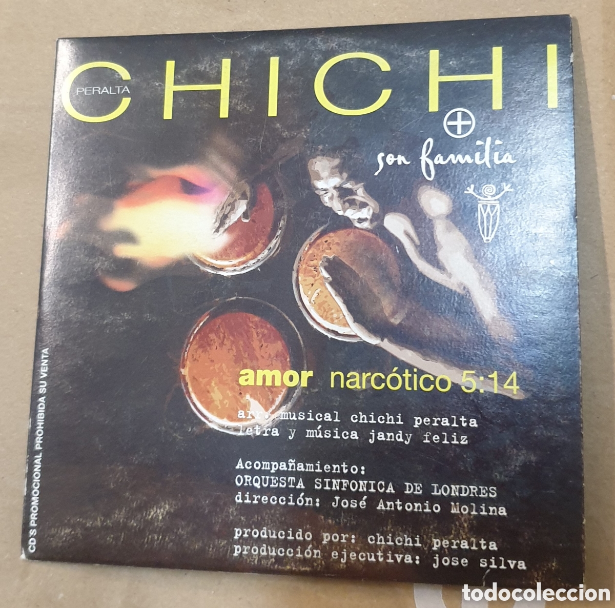 CDs de m&uacute;sica: Chichi Peralta - amor narc&oacute;tico. Cd single - Foto 1