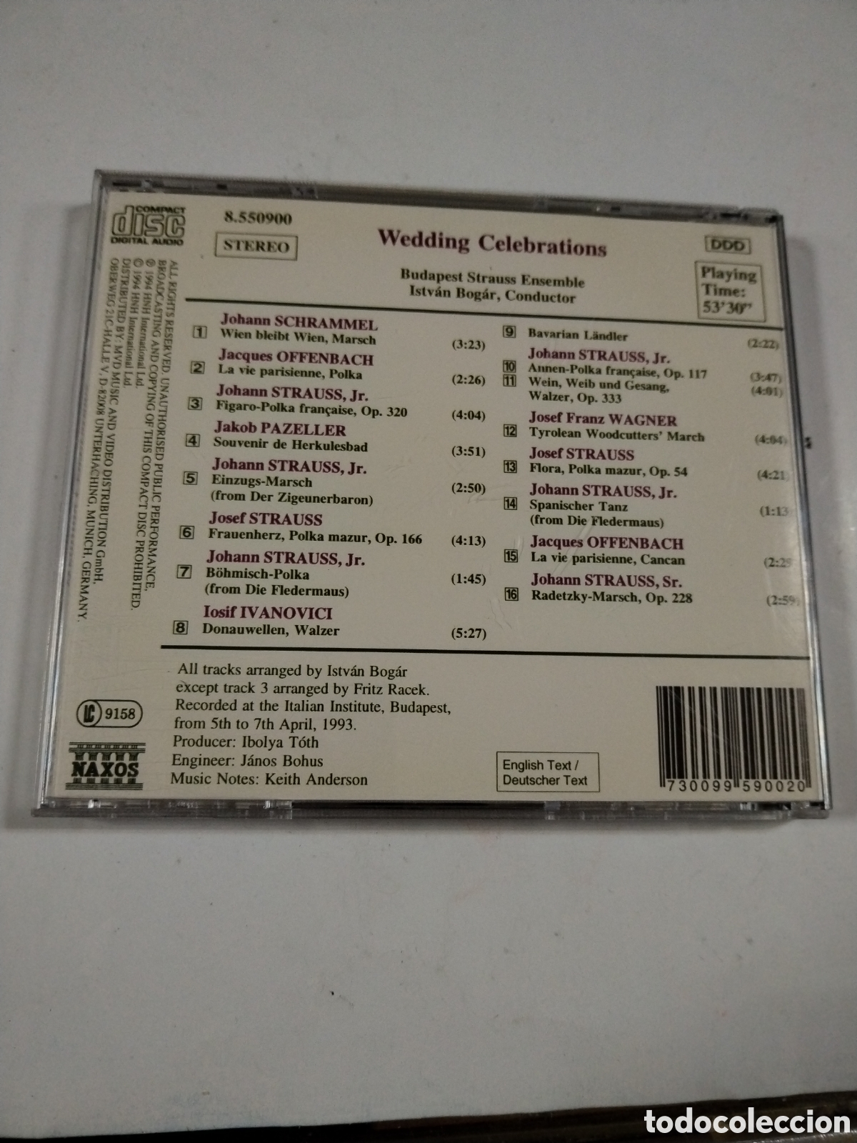 CDs de m&uacute;sica: Wedding Celebrations. CD - Foto 2