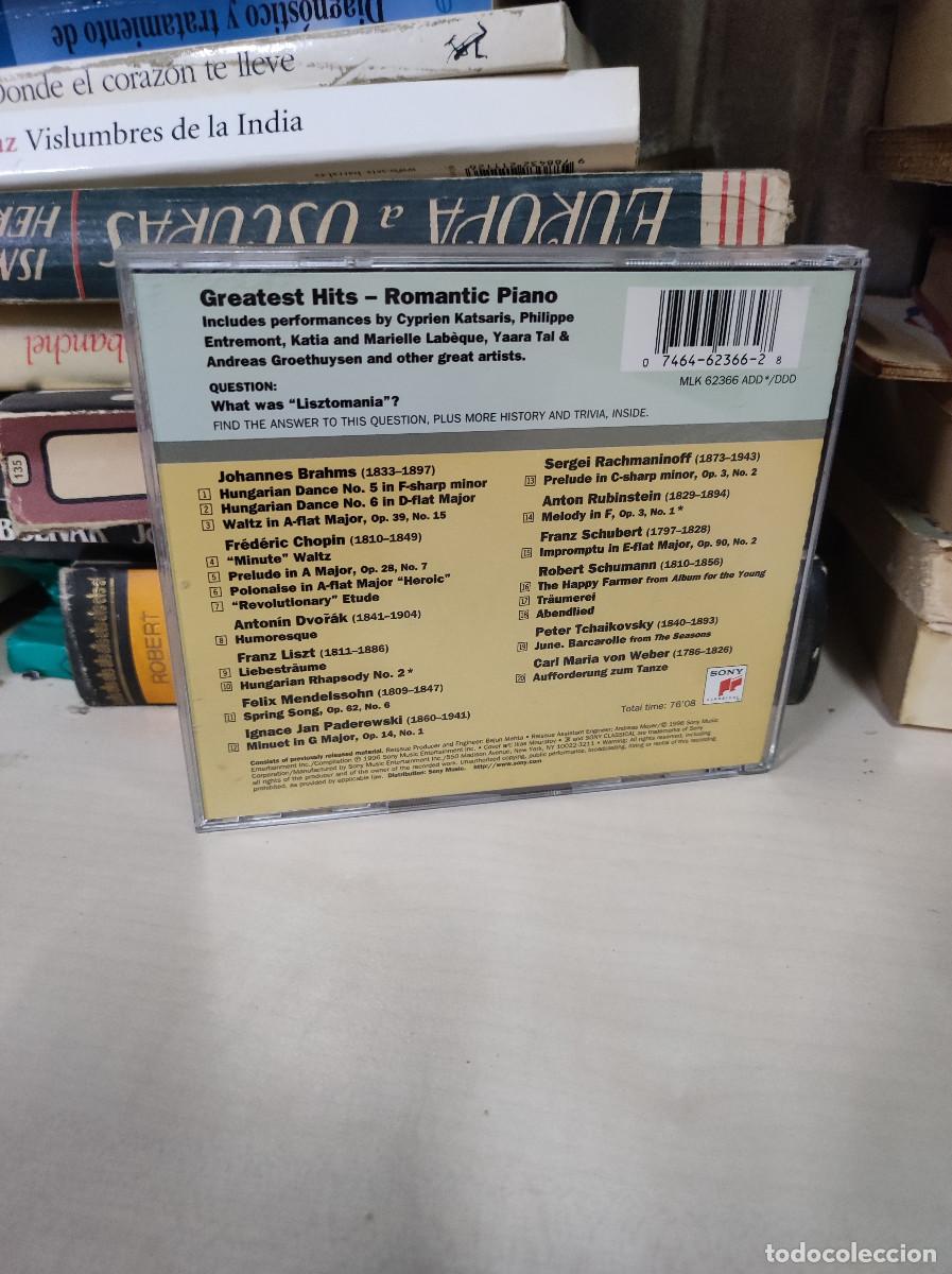 CDs de m&uacute;sica: ROMANTIC PIANO GREATEST HITS - Foto 2