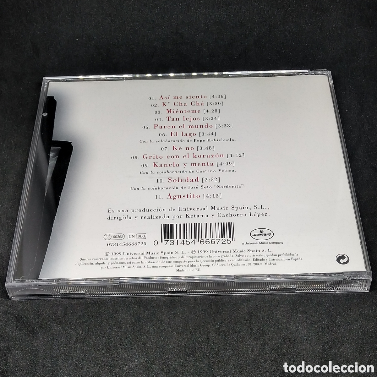 CDs de m&uacute;sica: KETAMA - TOMA KETAMA ! - 1999 - CD - DISCO VERIFICADO - KETAMA! - Foto 2
