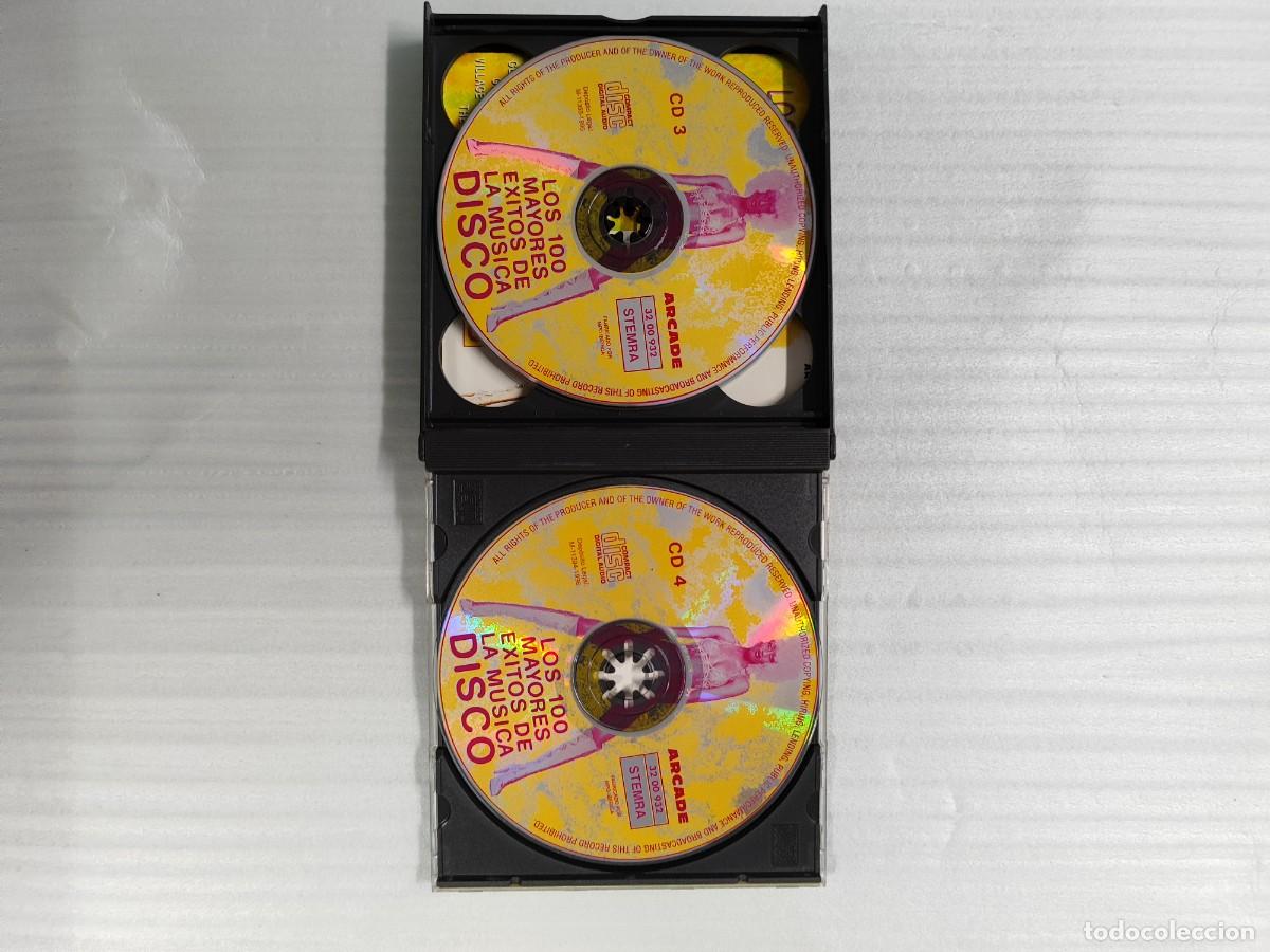 CDs de m&uacute;sica: Los 100 mayores &eacute;xitos de la m&uacute;sica disco. Arcade - Foto 4