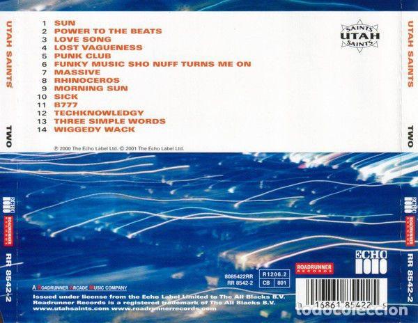 CDs de m&uacute;sica: CD Utah Saints - Two - Foto 2