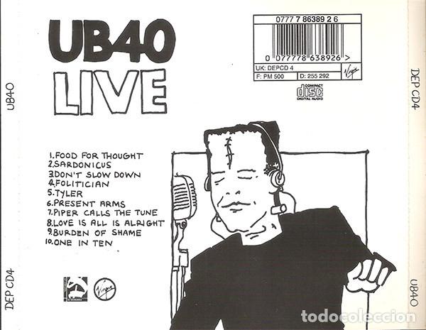 CDs de m&uacute;sica: CD UB40 - Live - Foto 2