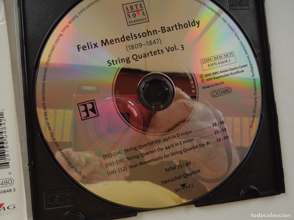 CDs de m&uacute;sica: MENDELSSOHN - BARTHOLDY - STRING QUARTETS - HENSCHEL QUARTET - CD - Foto 2