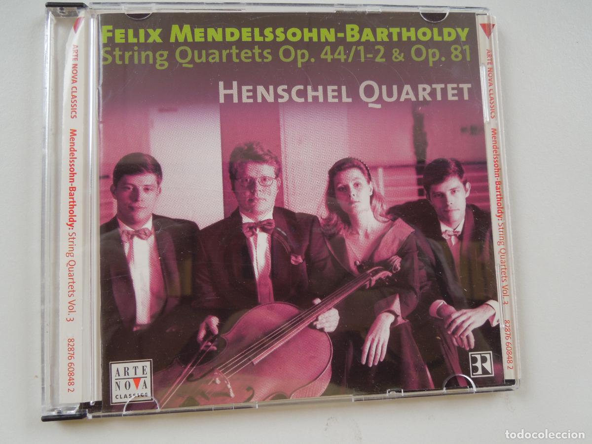 CDs de m&uacute;sica: MENDELSSOHN - BARTHOLDY - STRING QUARTETS - HENSCHEL QUARTET - CD - Foto 1