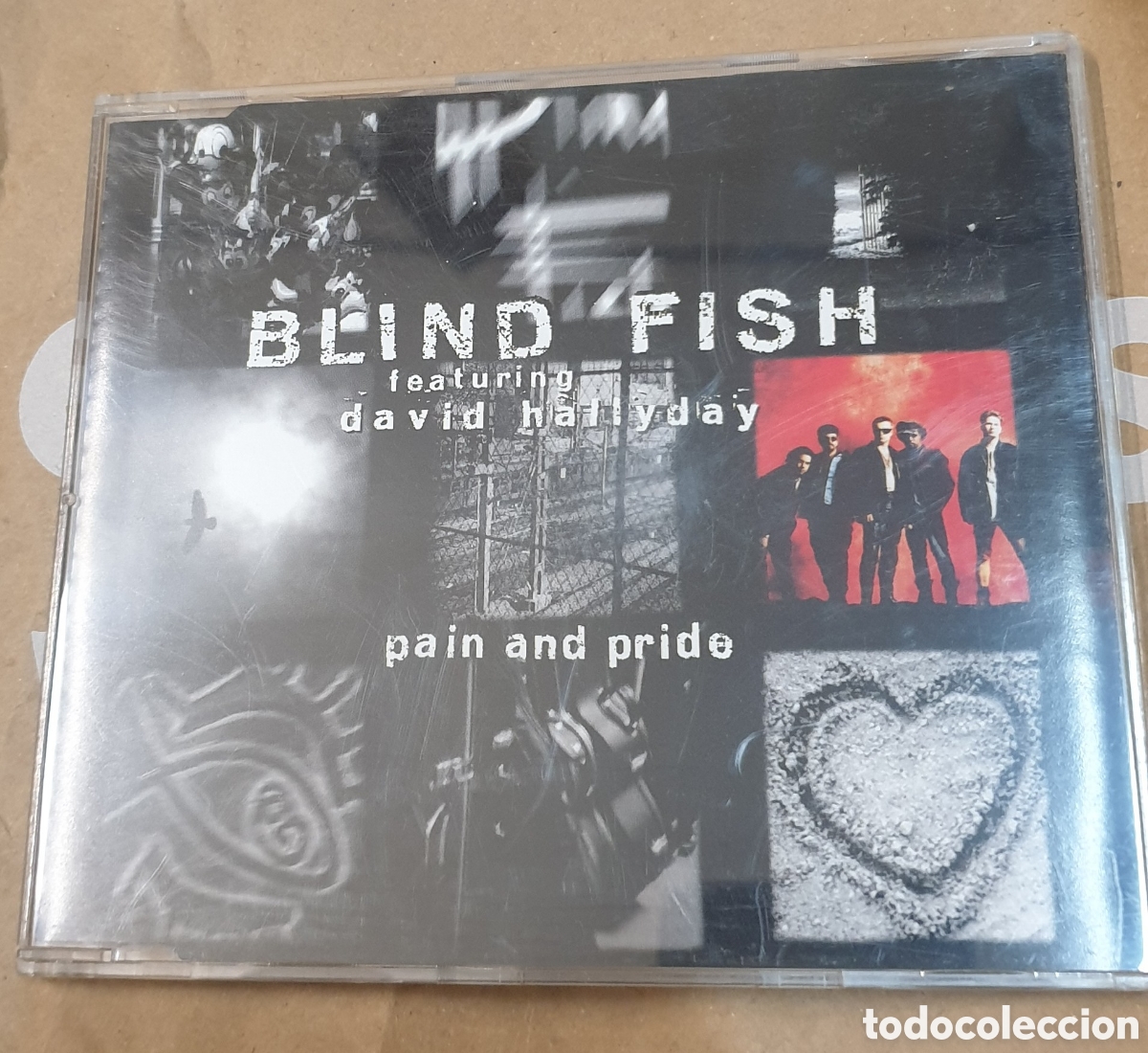 CDs de m&uacute;sica: Blind fish featuring David Hallyday - pain and pride. Cd single - Foto 1