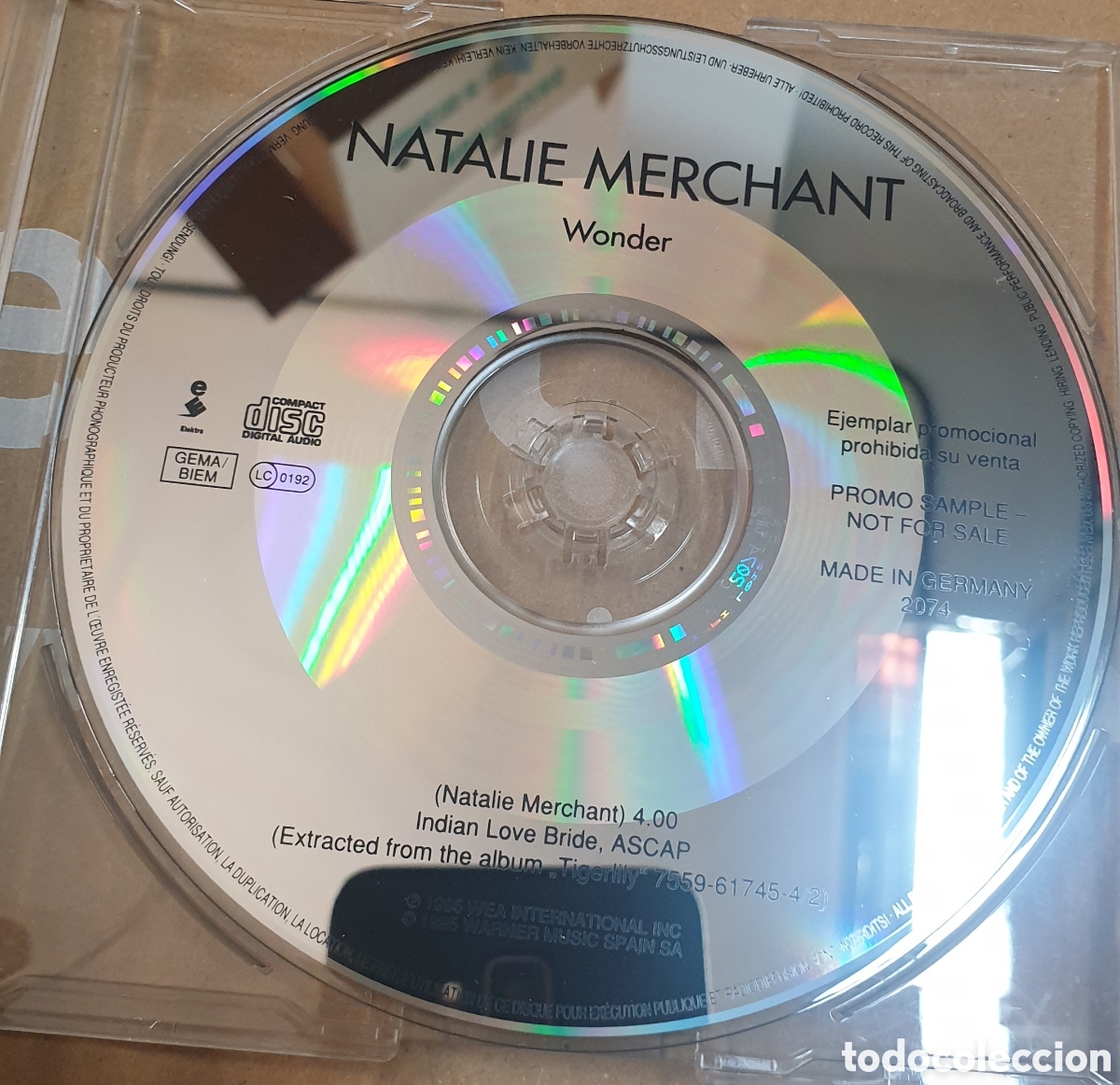 CDs de m&uacute;sica: Natalie Merchant - Wonder. Cd single - Foto 1