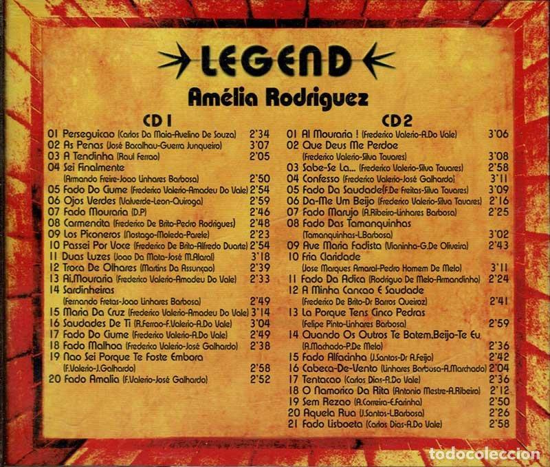 CDs de m&uacute;sica: Am&eacute;lia Rodriguez - Legend. 2 x CD - Foto 2