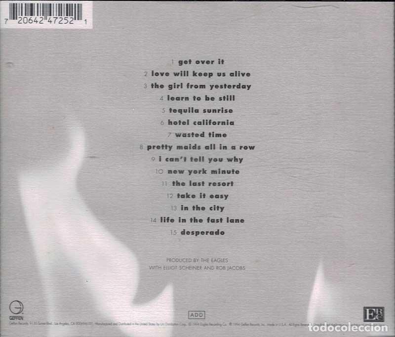 CDs de m&uacute;sica: Eagles - Hell Freezes Over. CD - Foto 2