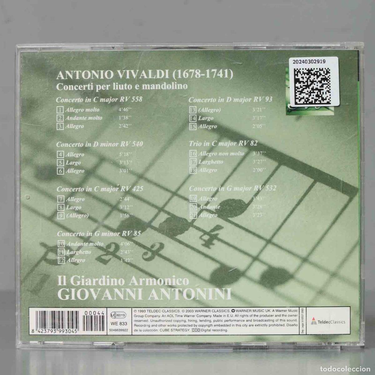 CDs de m&uacute;sica: CD. VIVALDI. ANTONINI - Foto 2