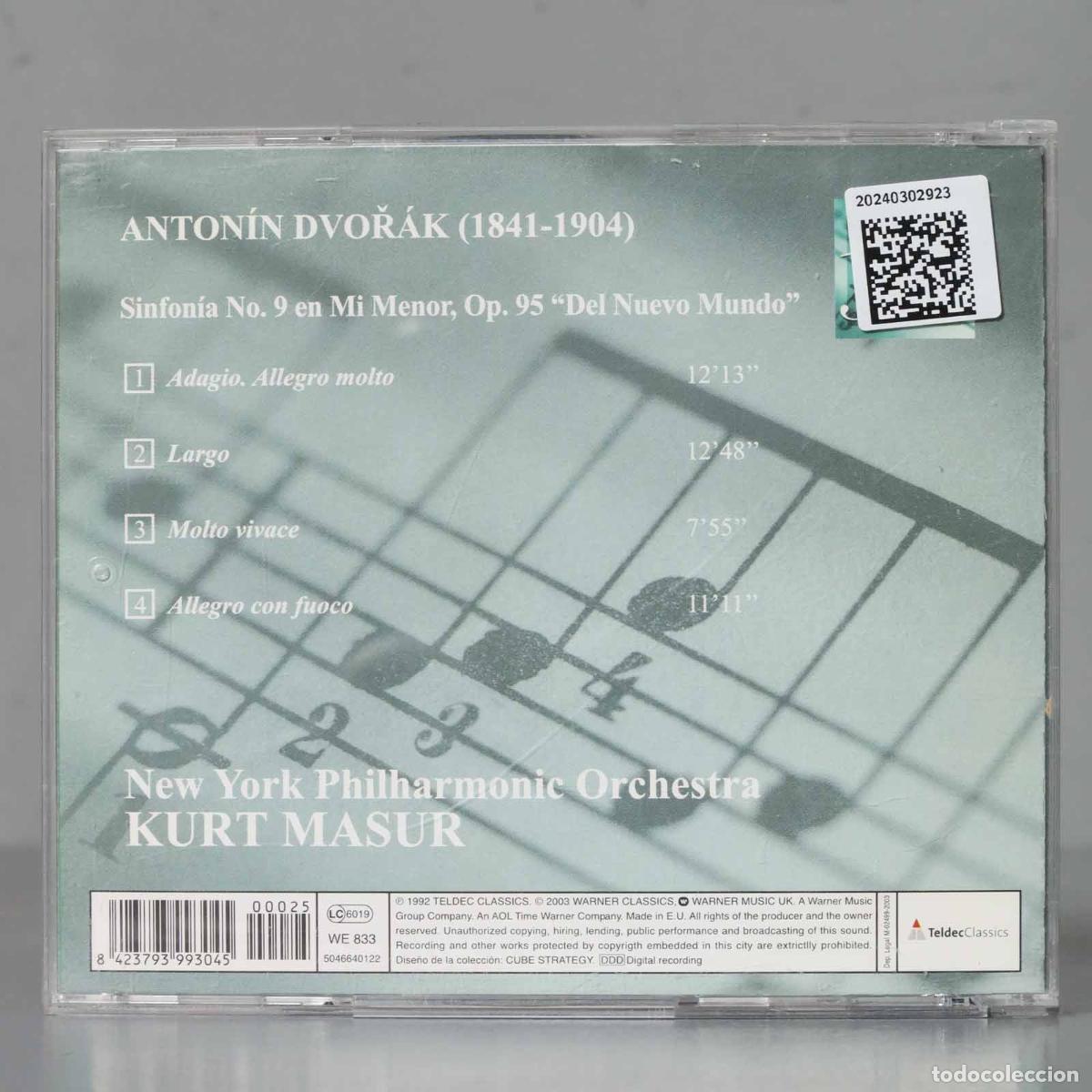 CDs de m&uacute;sica: CD. MASUR. DVORAK. SINFONIA 9 - Foto 2