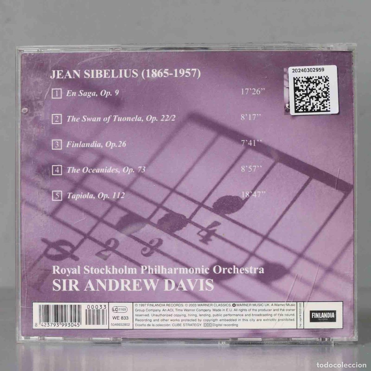 CDs de m&uacute;sica: CD. DAVIS. SIBELIUS - Foto 2