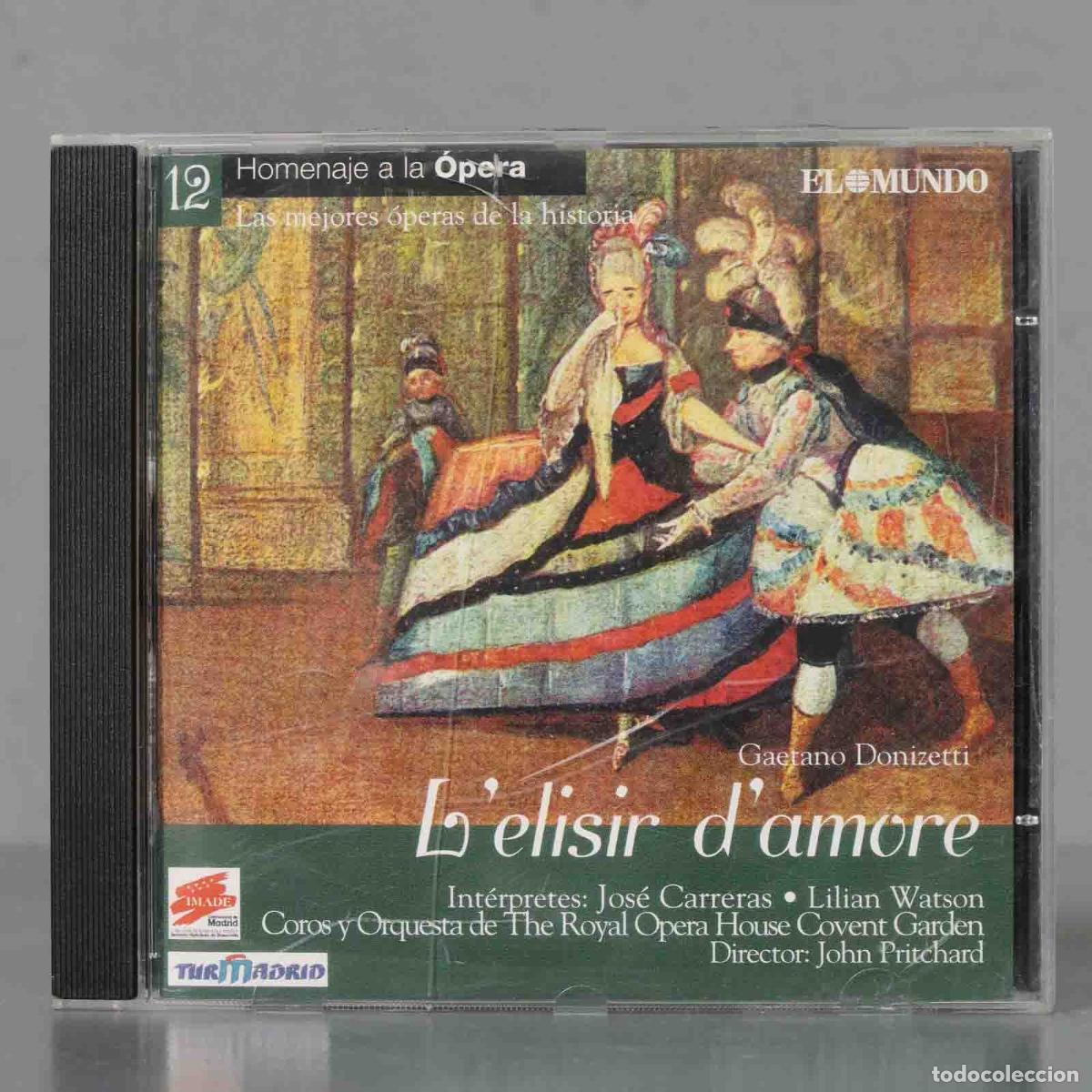 CDs de m&uacute;sica: CD. L&acute;ELISIR D&acute;AMORE. DONIZETTI - Foto 1