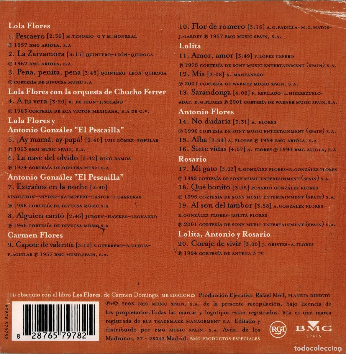 CDs de m&uacute;sica: LOLA FLORES. CD-FLA-1321 - Foto 2