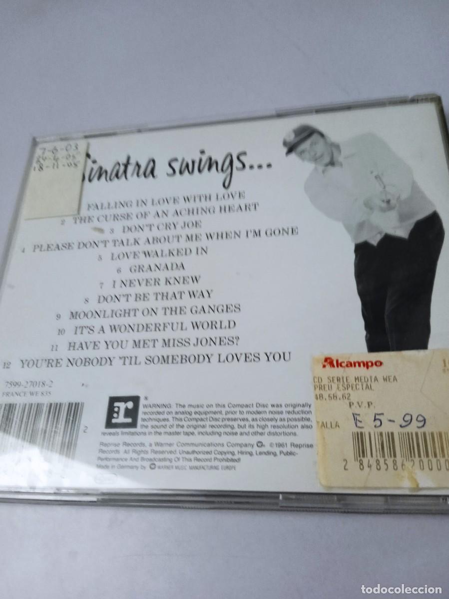 CDs de m&uacute;sica: FRANK SINATRA Swing Along With Me - Foto 3