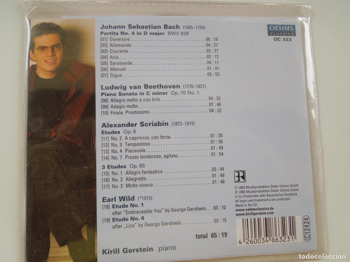 CDs de m&uacute;sica: KIRILL GERSTEIN - BACH - BEETHOVEN ... CD - Foto 2