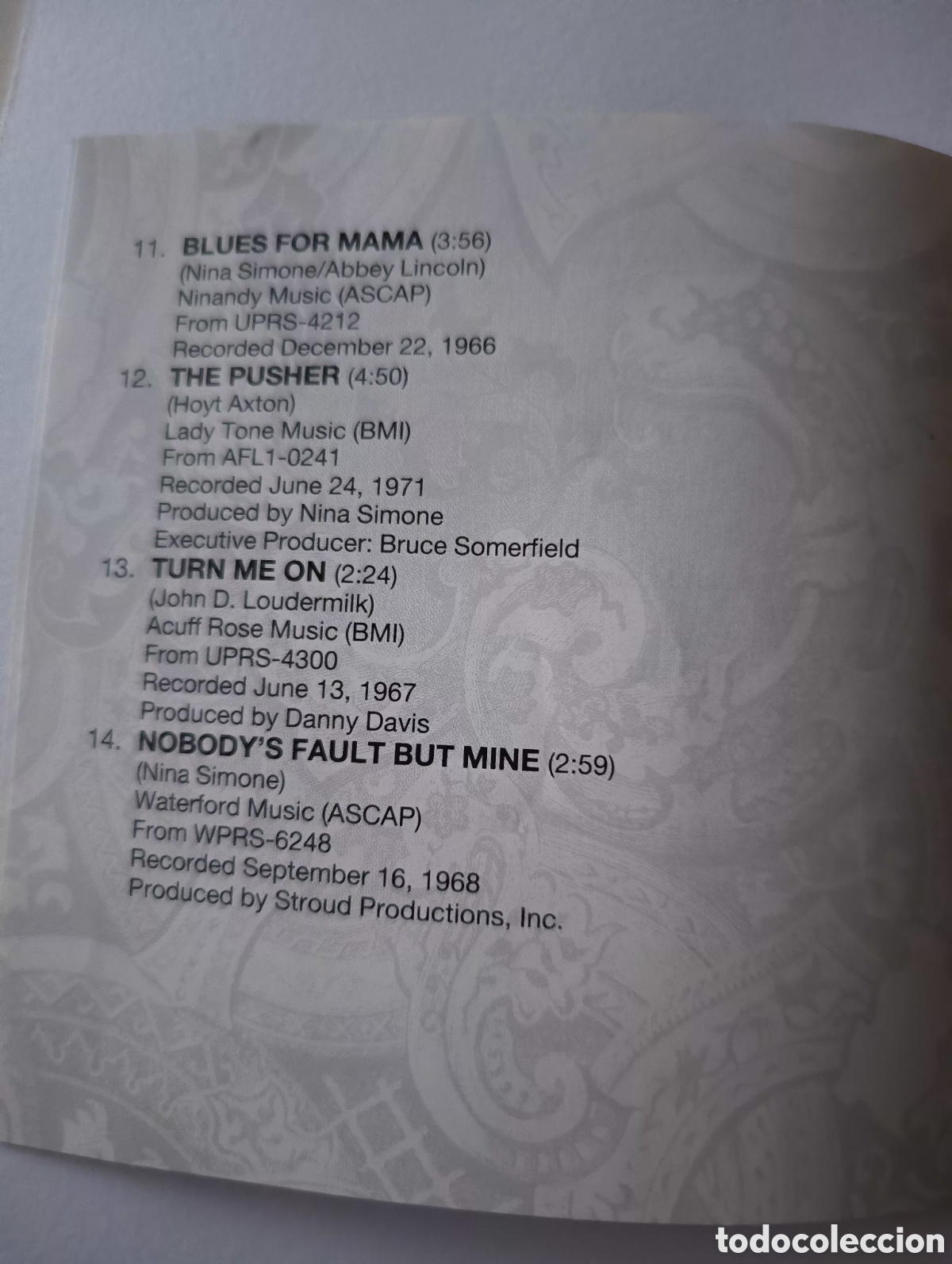 CDs de m&uacute;sica: Nina Simone a&ntilde;os 70 - Foto 7