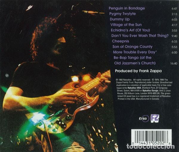 CDs de m&uacute;sica: Zappa / Mothers &ndash; Roxy & Elsewhere - Foto 2