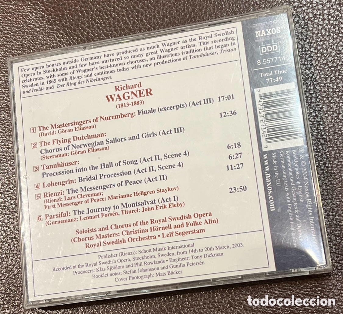 CDs de m&uacute;sica: CD. Wagner. Opera Choruses. - Foto 2
