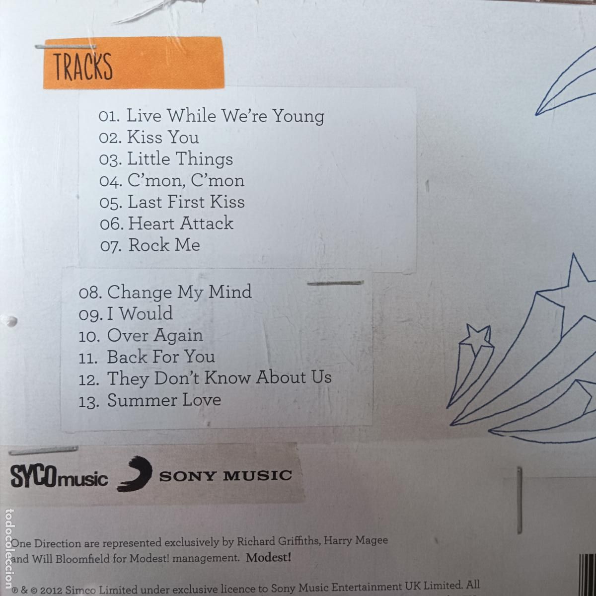 CDs de m&uacute;sica: ONE DIRECTION, TAKE ME HOME. CD - Foto 2