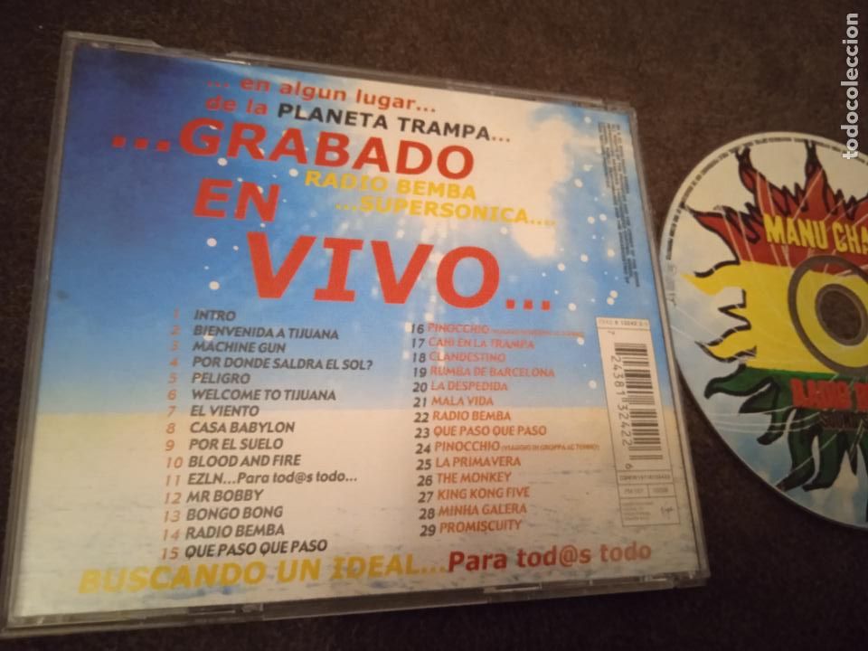 CDs de m&uacute;sica: Radio bemba sound system. CD. MANU CHAO - Foto 3