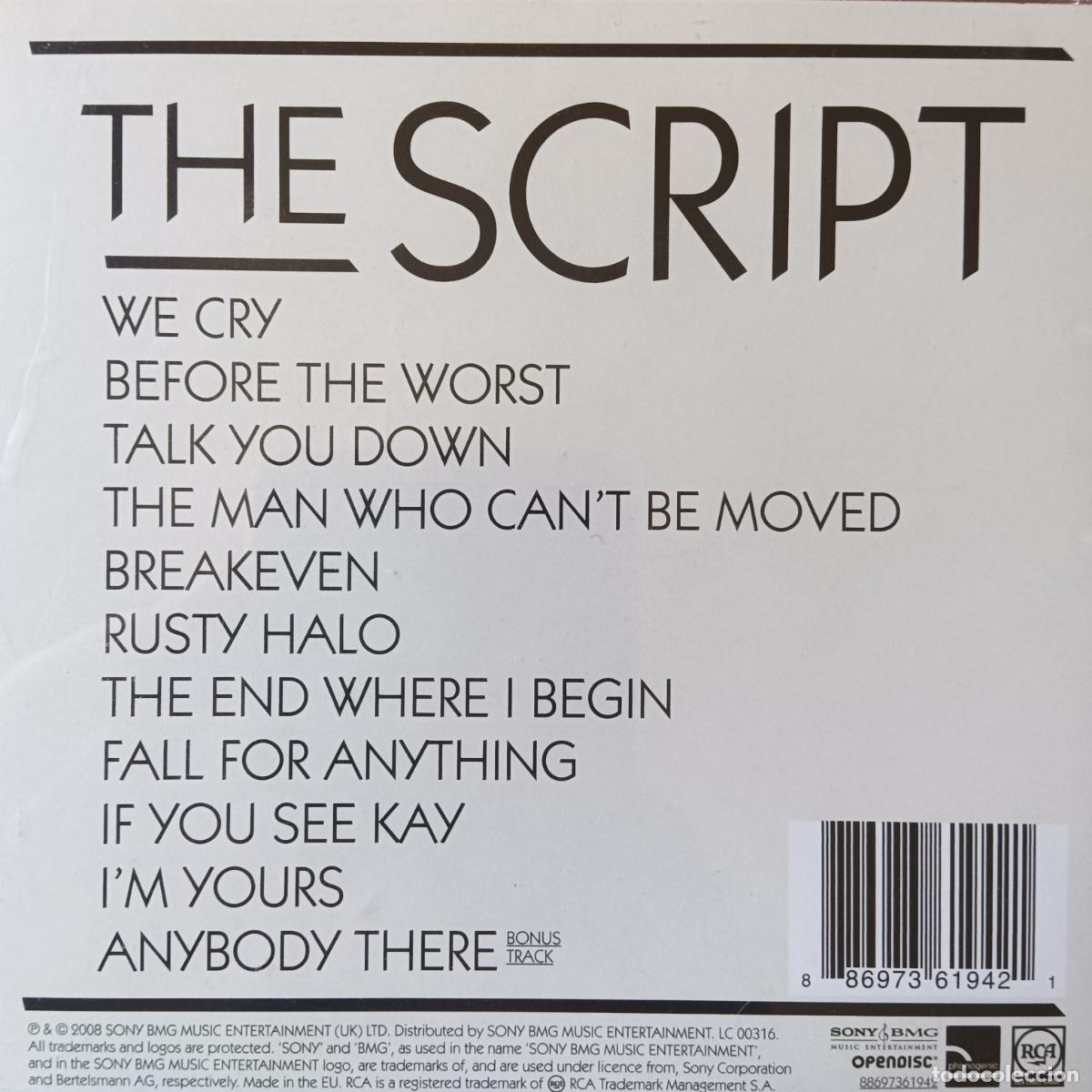 CDs de m&uacute;sica: THE SCRIPT, THE SCRIPT. CD INDIE ROCK. - Foto 2