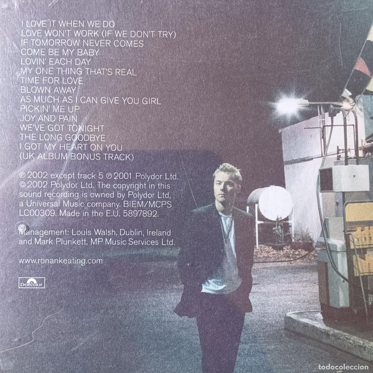 CDs de m&uacute;sica: RONAN KEATING, DESTINATION. CD - Foto 2