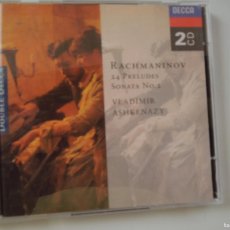 CDs de Música: RACHMANINOFF -24 PRELUDES SONATA Nº 2 -VLADIMIR ASHKENAZY - 2 CD,S