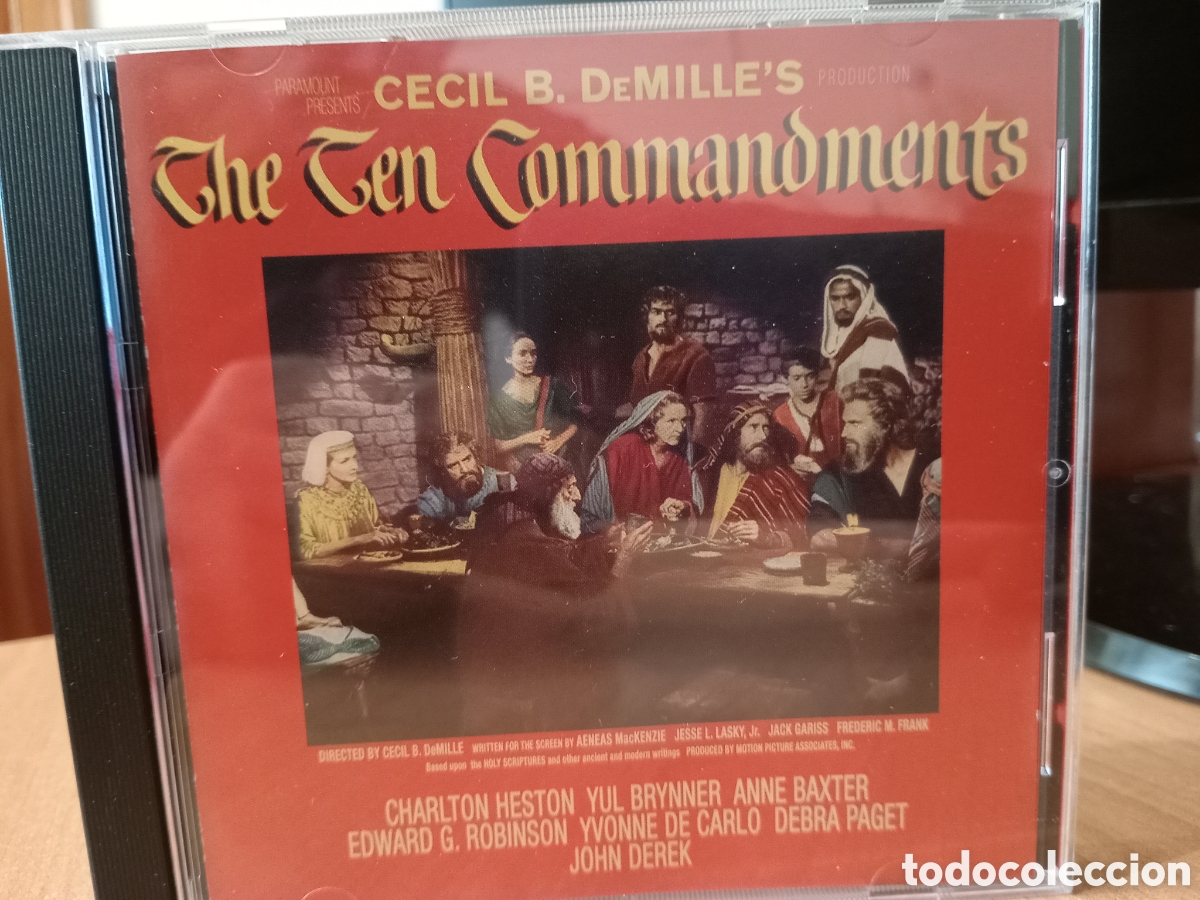 CDs de m&uacute;sica: CD SOUNDTRACK: THE TEN COMMANDMENTS - ELMER BERNSTEIN - Foto 1