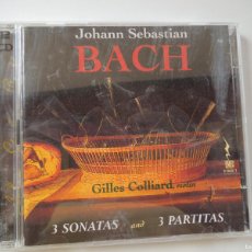 CDs de Música: BACH - 3 SONATAS AND 3 PARTITAS - GILLES DOLLIARD - VIOLIN - 2 CD,S