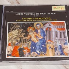 CDs de Música: LLIBRE VERMELL DE MONTSERRAT / ENSEMBLE MICROLOGUS / STA. MARIA DEL MAR. / PRECINTADO. DIFÍCIL.