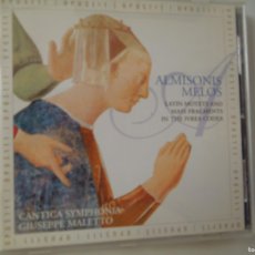 CDs de Música: ALMISONIS MELOS - LATIN MOTETS - CANTICA SYMPHONIA - GIUSEPPE MALETTO - CD