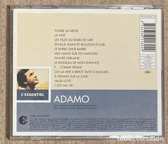 CDs de m&uacute;sica: ADAMO. LESSENTIEL (0607CD) - Foto 2