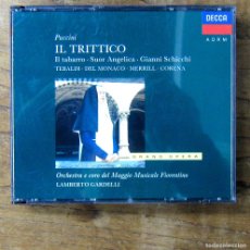 CDs de Música: ÓPERA-PUCCINI - I TRITTICO (IL TABARRO, SUOR ANGELICA, GIANNI SCHICCHI) - 1990 - TEBALDI, DEL MONACO