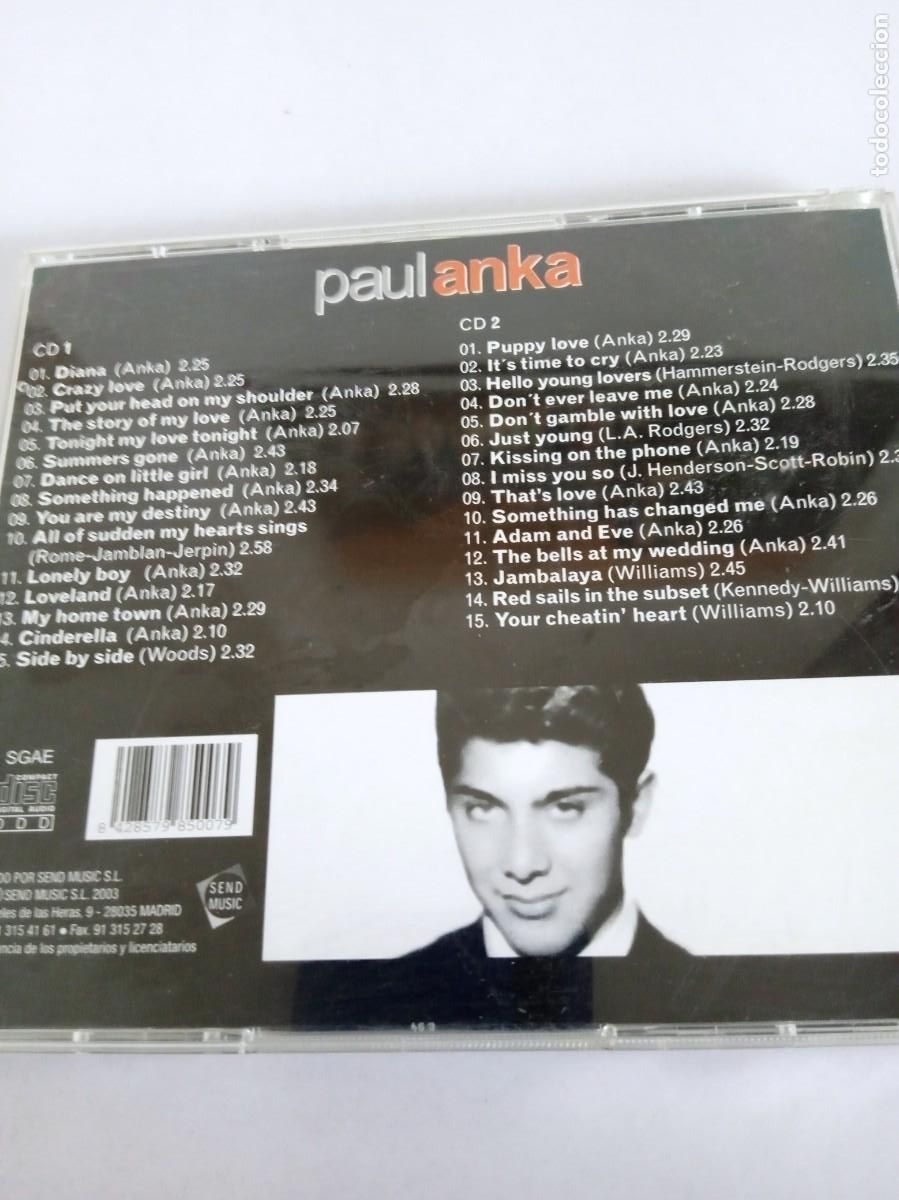 CDs de m&uacute;sica: PAUL ANKA doble Cds - Foto 4