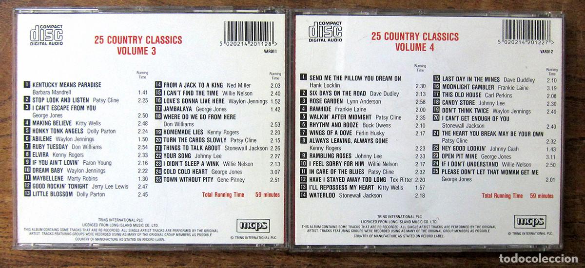 CDs de m&uacute;sica: 100 COUNTRY CLASSICS - 4 CDS - Foto 3